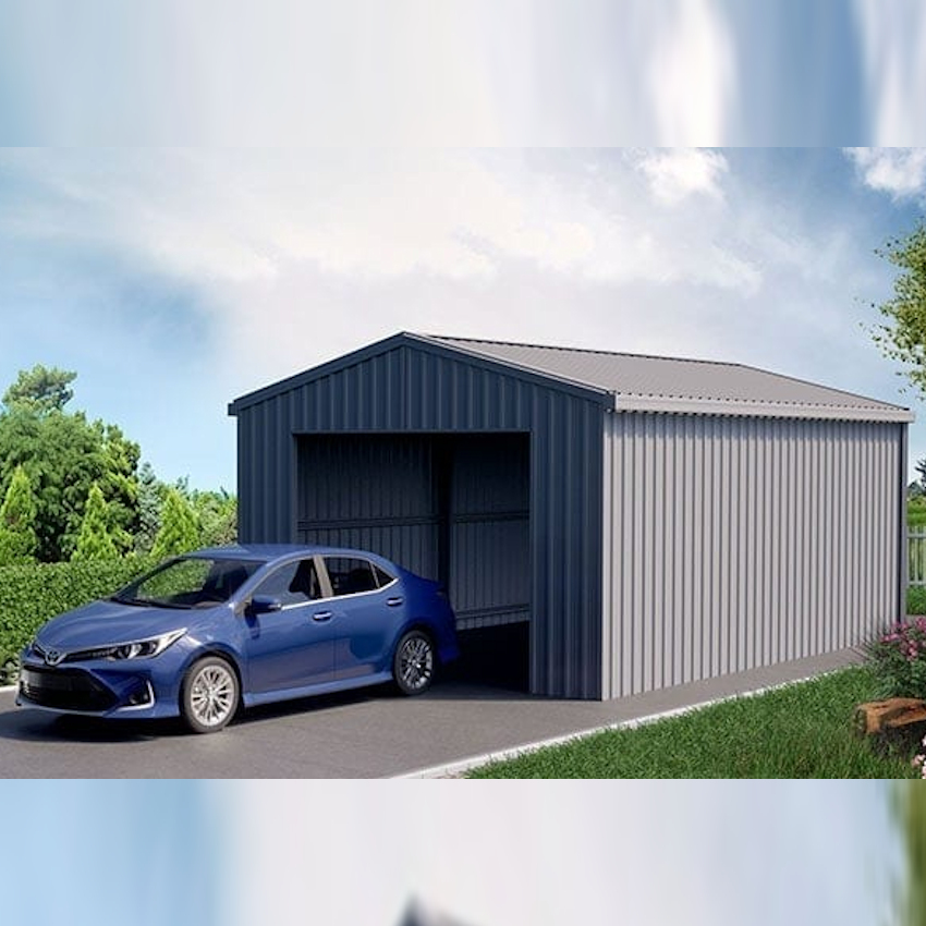  UBild Economy Single Garage 4.36m x 6m with Roller Door