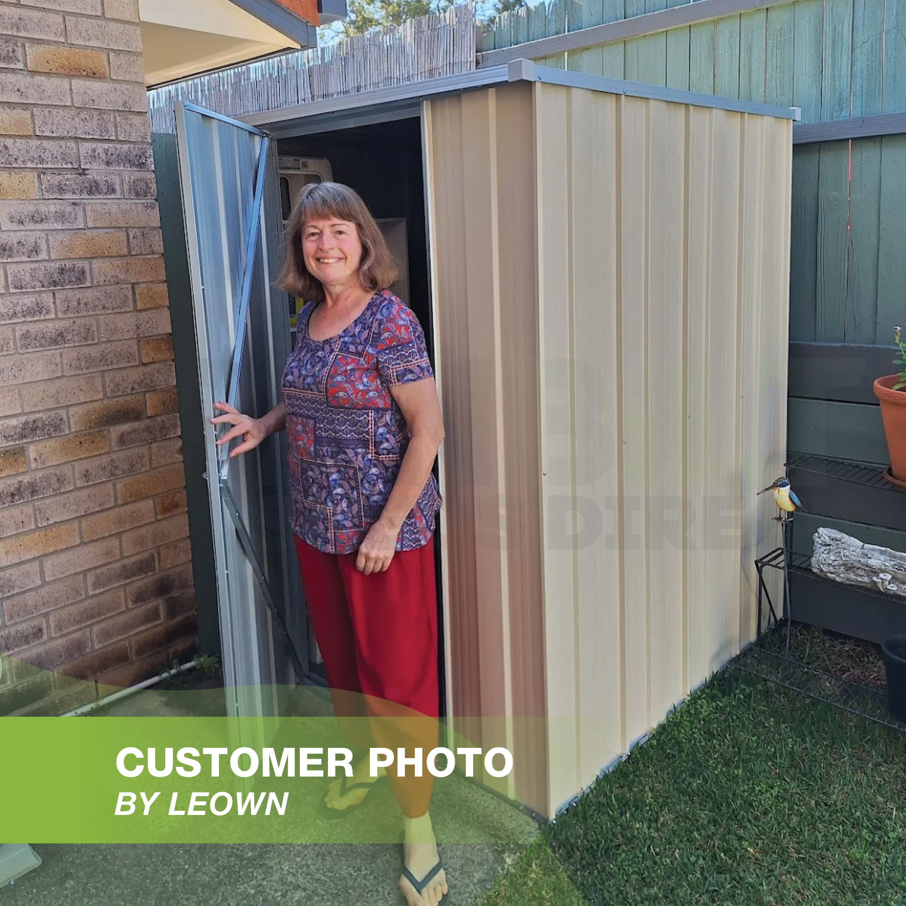 YardStore F44-S Garden Shed 1.41m x 1.41m x 1.8m