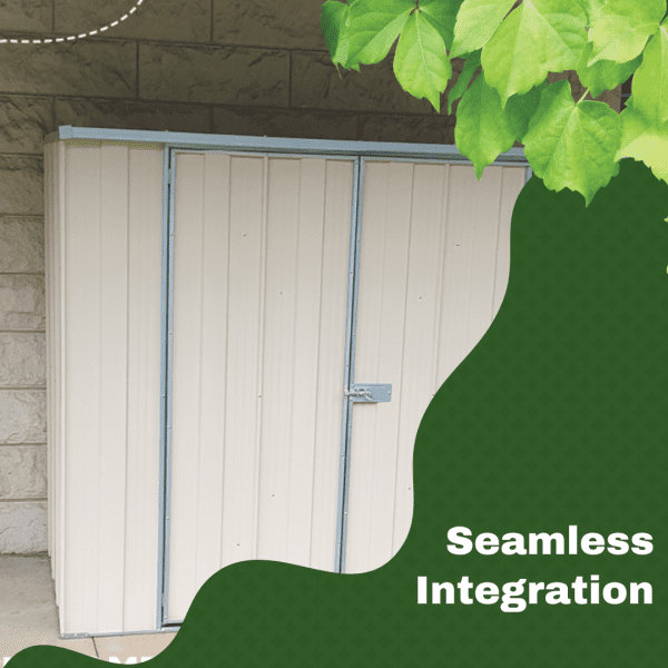 Slim Sheds- Small garden - Seamless Intergration Spanbilt Direct