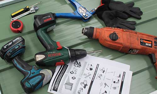 Tools to Build your Garden Shed - Steel garden sheds kits